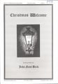 Christmas Welcome SATB choral sheet music cover